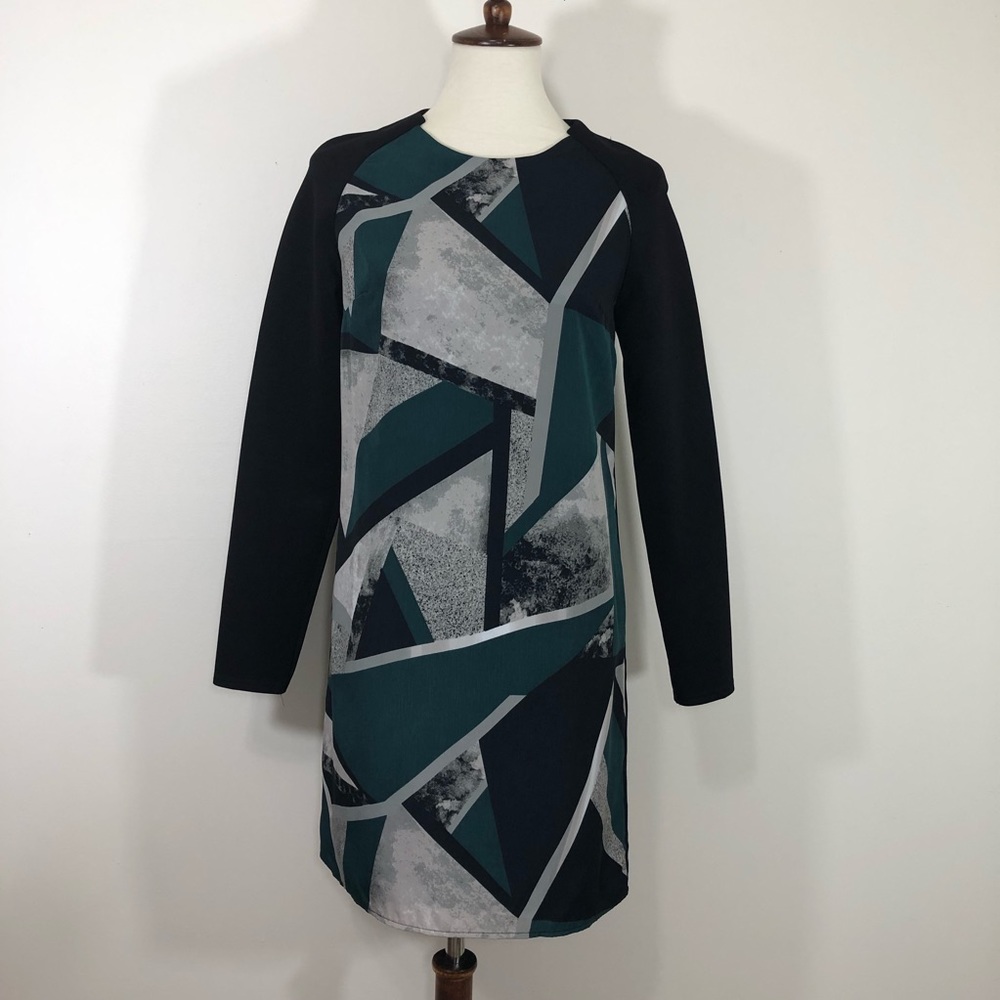 Mossimo Womens Geometric Print Shift Dress